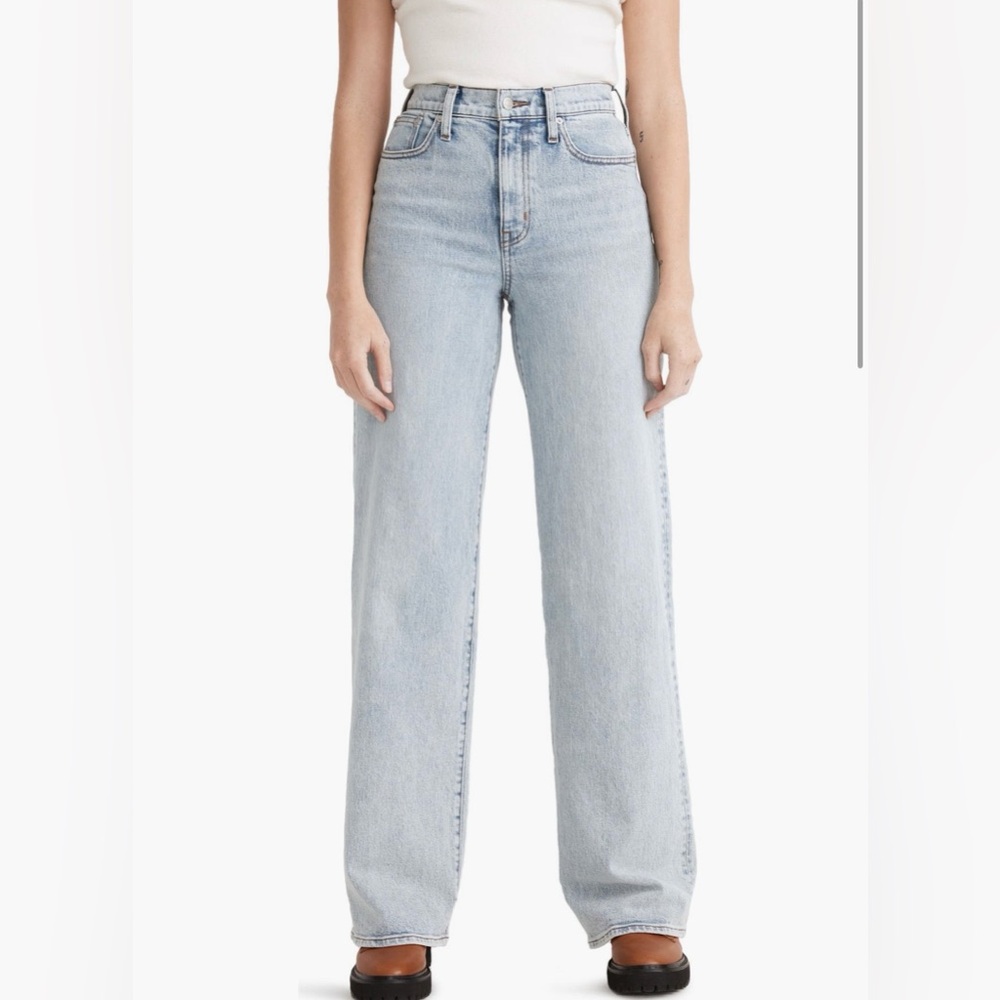 Madewell High Waist Superwide Leg Jeans